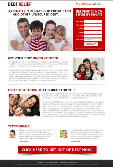 Landing Page Design: Loan and Mortgage Landing Page