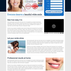 Landing Page Design: Teeth whitening landing page